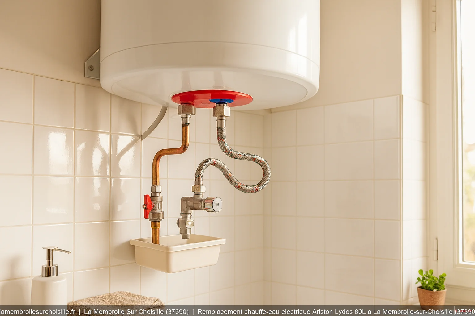 Remplacement chauffe-eau electrique Ariston Lydos 80L a La Membrolle-sur-Choisille (37390)
